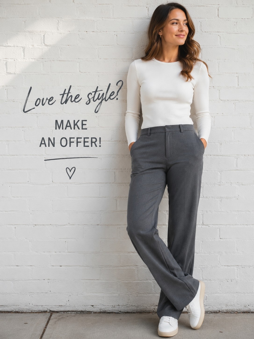 East 5th Secretly Slender Gray Dress Pants Trouser Career Size 12